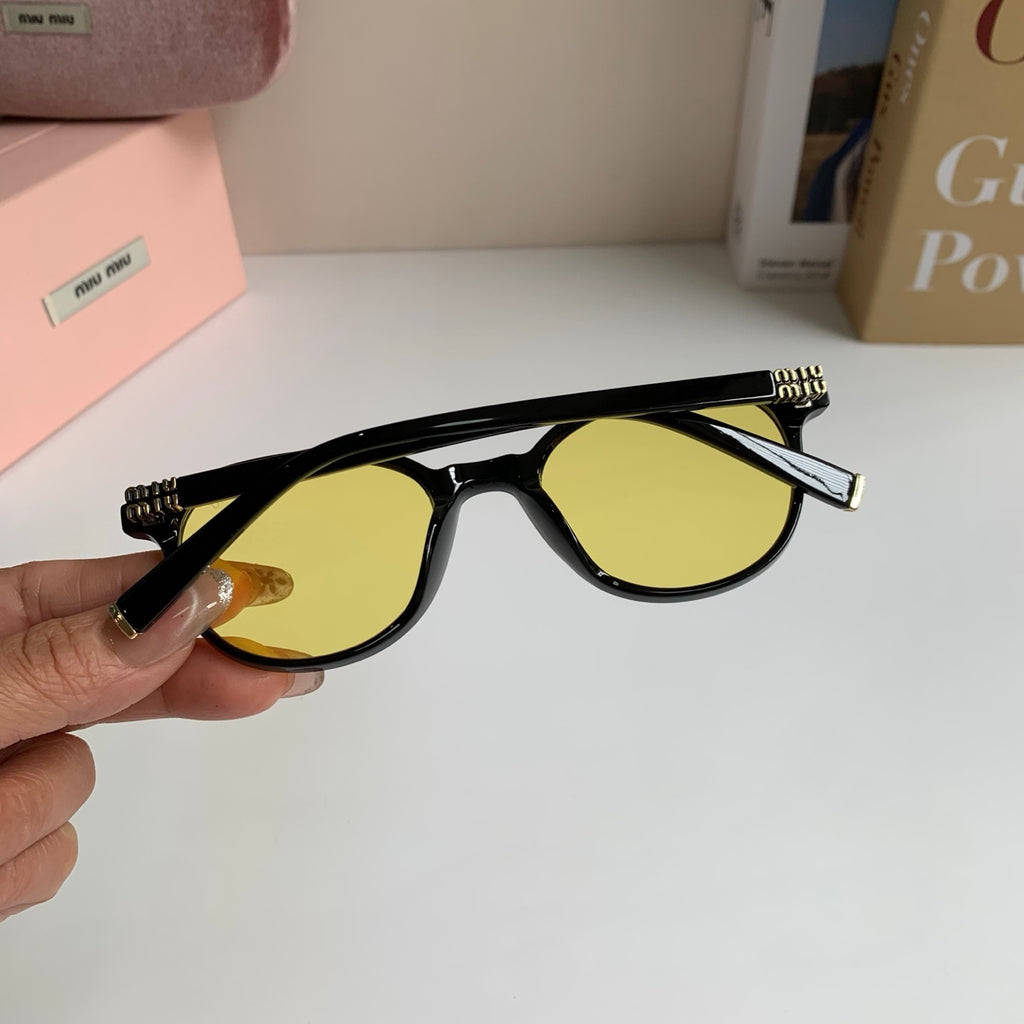 Miu Miu Blue-Light Fashion Gold Lens Sunglasses for Men & Women - detail image 7