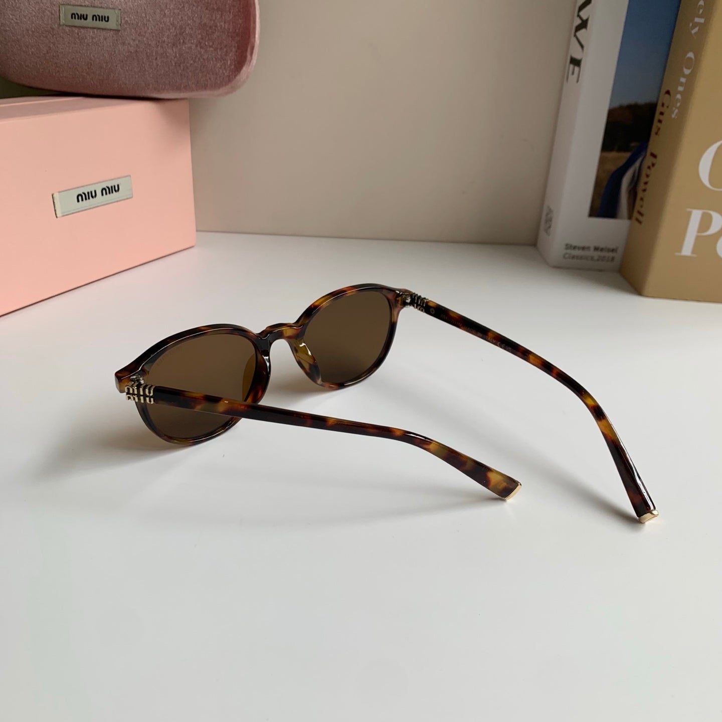 Miu Miu Blue-Light Fashion Brown Lens Sunglasses for Men & Women - detail image 8