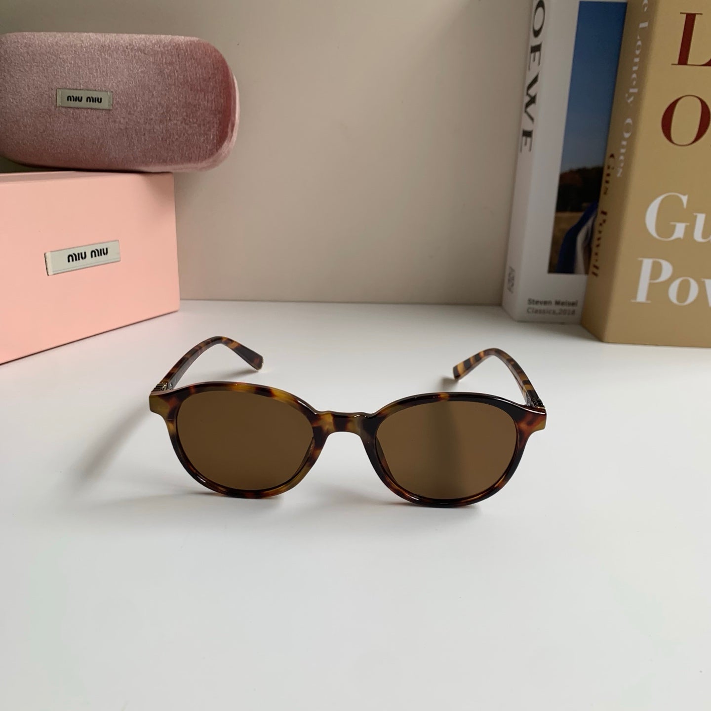 Miu Miu Blue-Light Fashion Brown Lens Sunglasses for Men & Women - detail image 5