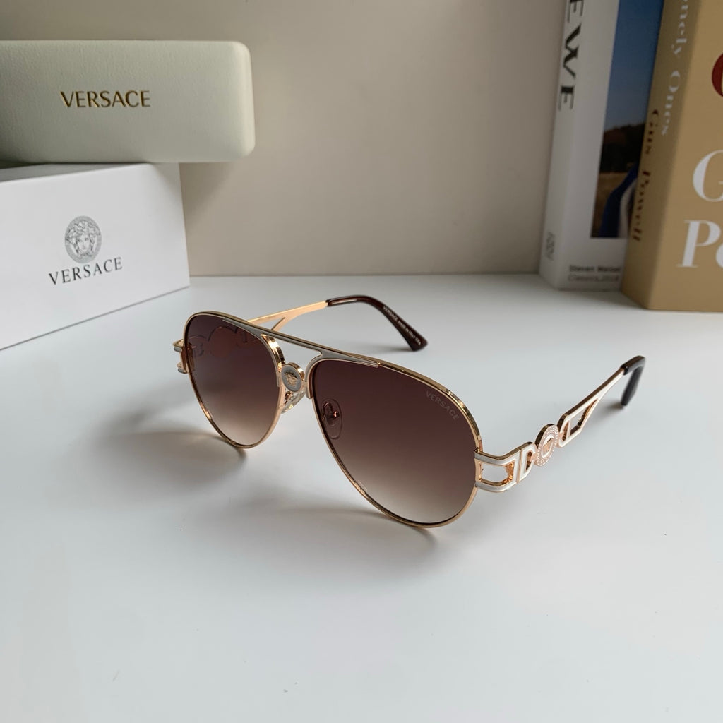 Versace Aviator Red Lens Sunglasses for Men & Women - detail image 2
