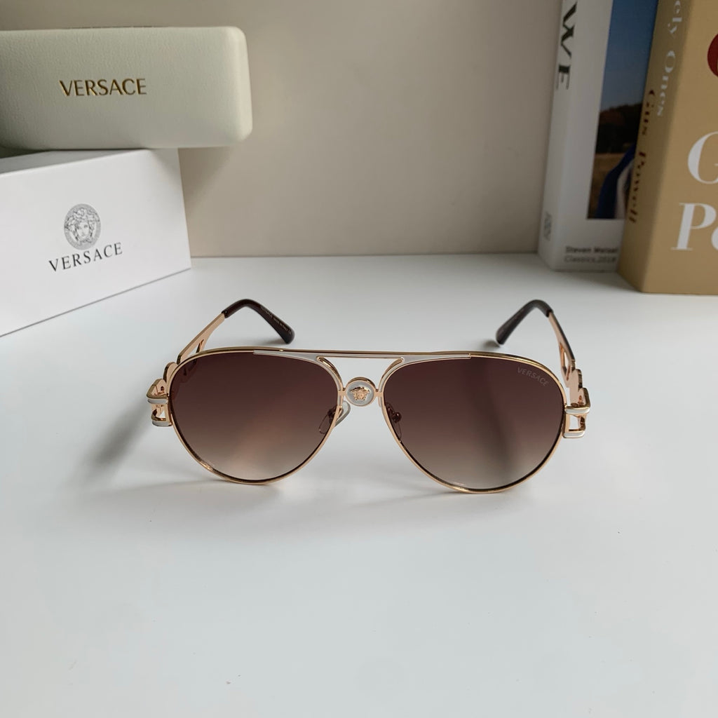 Versace Aviator Red Lens Sunglasses for Men & Women - detail image 3