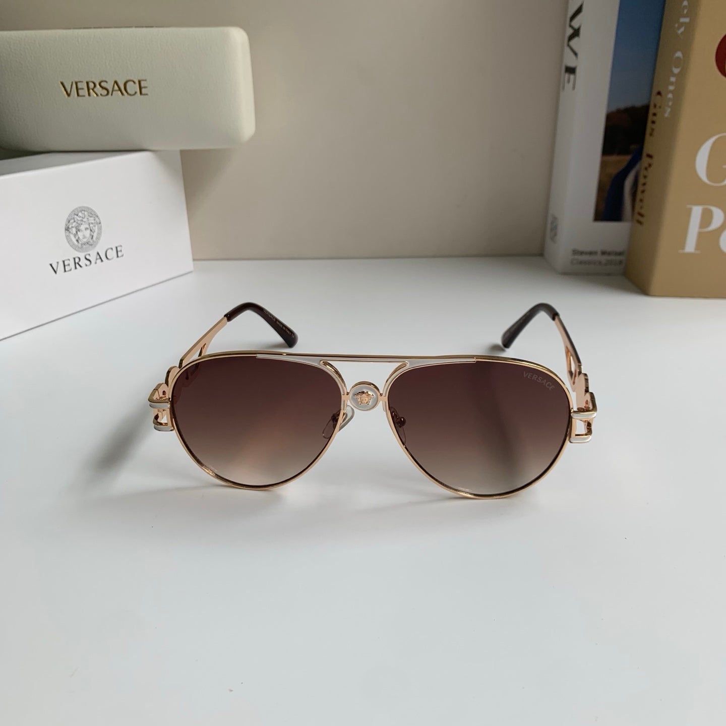 Versace Aviator Red Lens Sunglasses for Men & Women - 416348 - detail image 3
