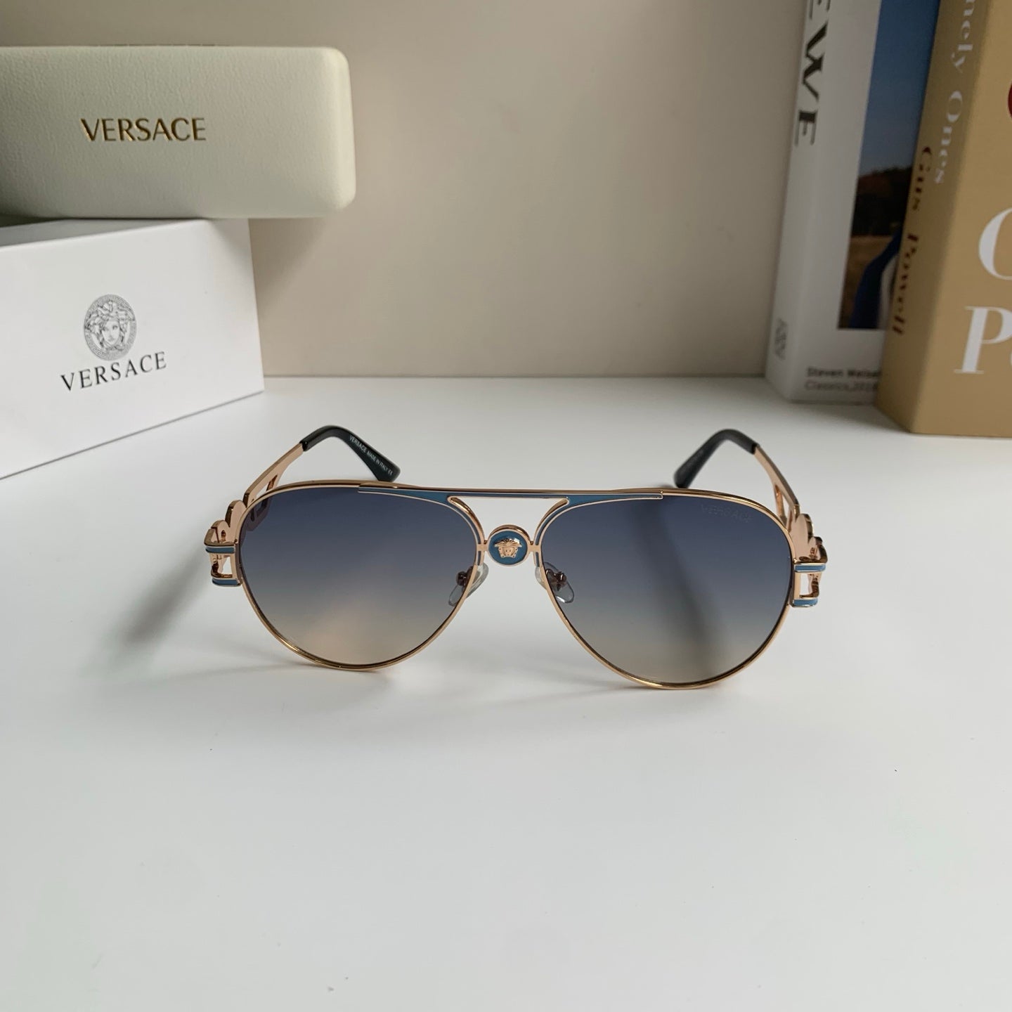 Versace Aviator Silver Lens Sunglasses for Men & Women - 487858 - detail image 3