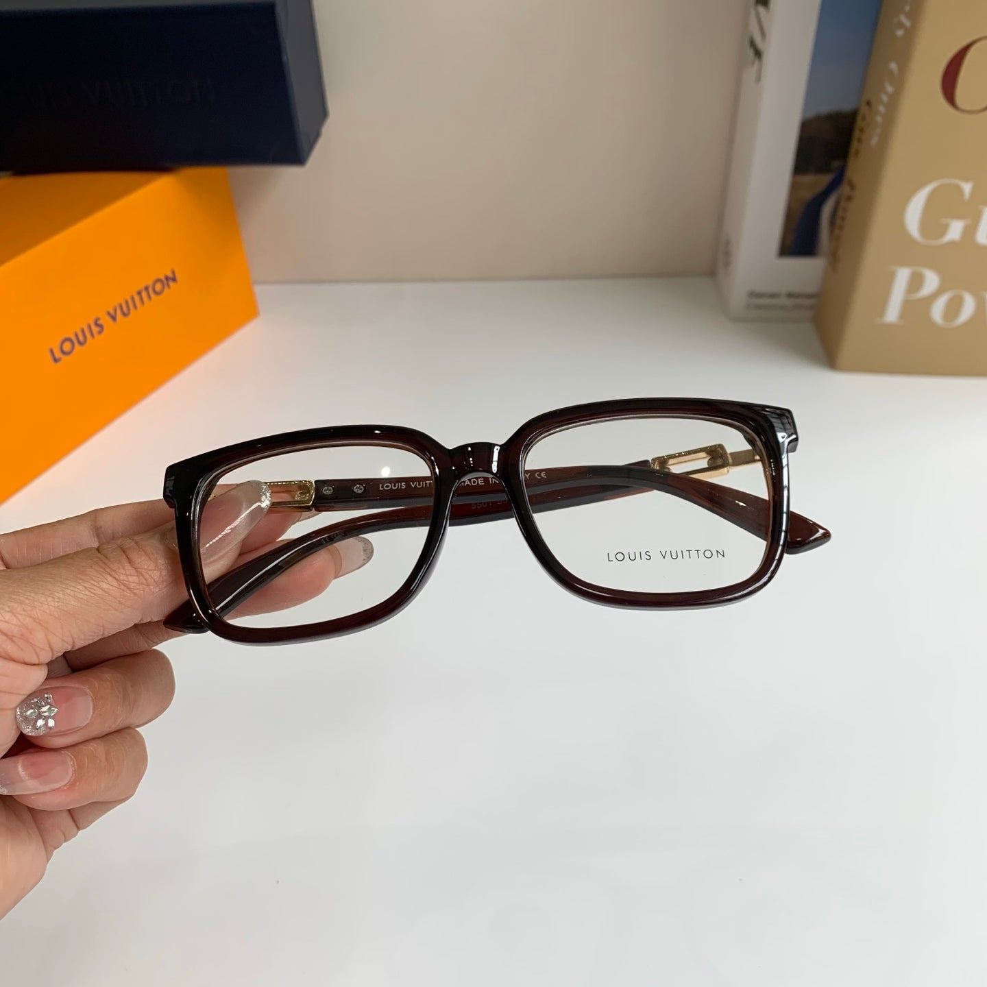 Louis Vuitton Square Silver Lens Sunglasses for Men & Women - 414886 - detail image 4