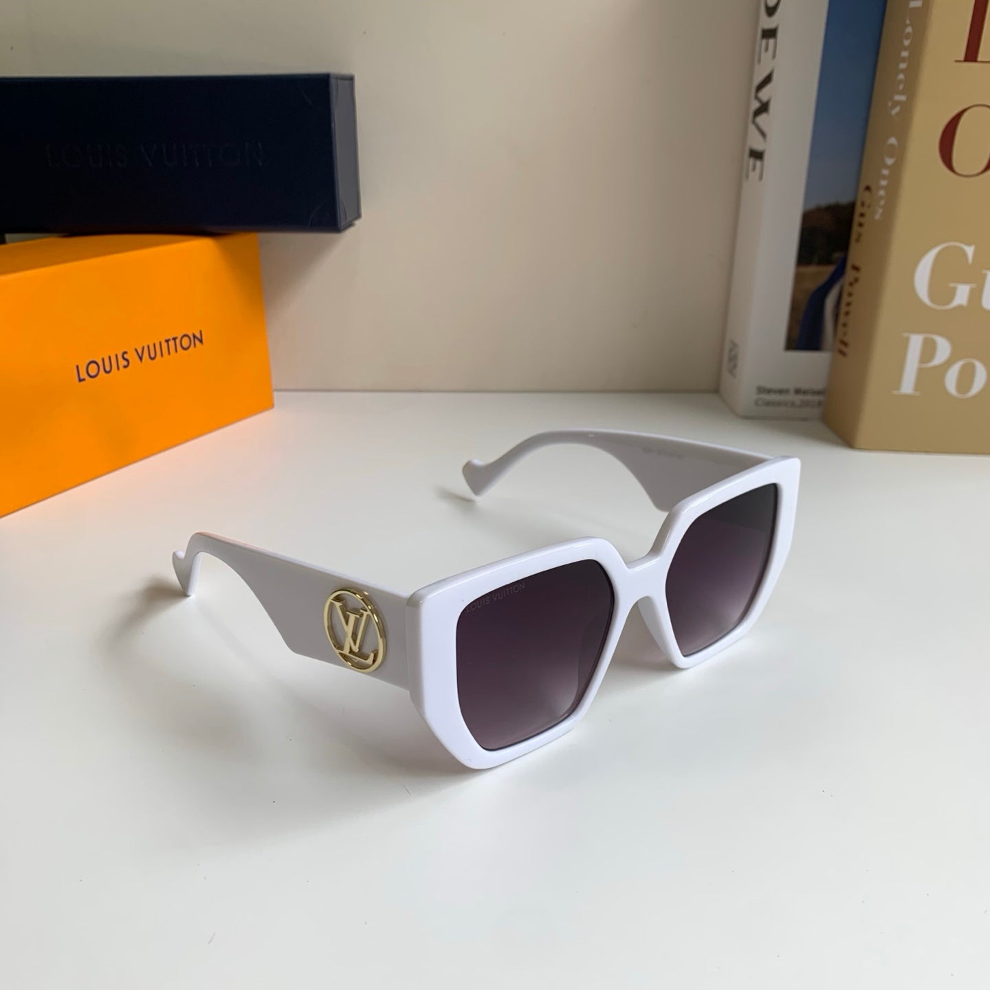 Louis Vuitton Square Silver Lens Sunglasses for Men & Women - 414891