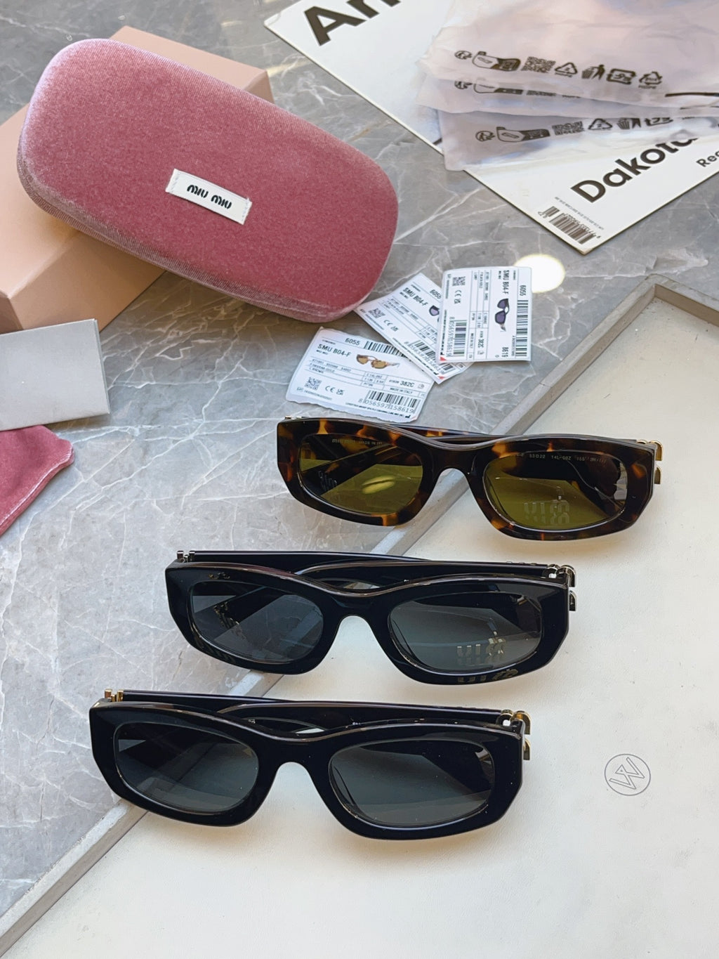 Miu Miu B04-F Fashion Red Lens Sunglasses for Men & Women - detail image 9