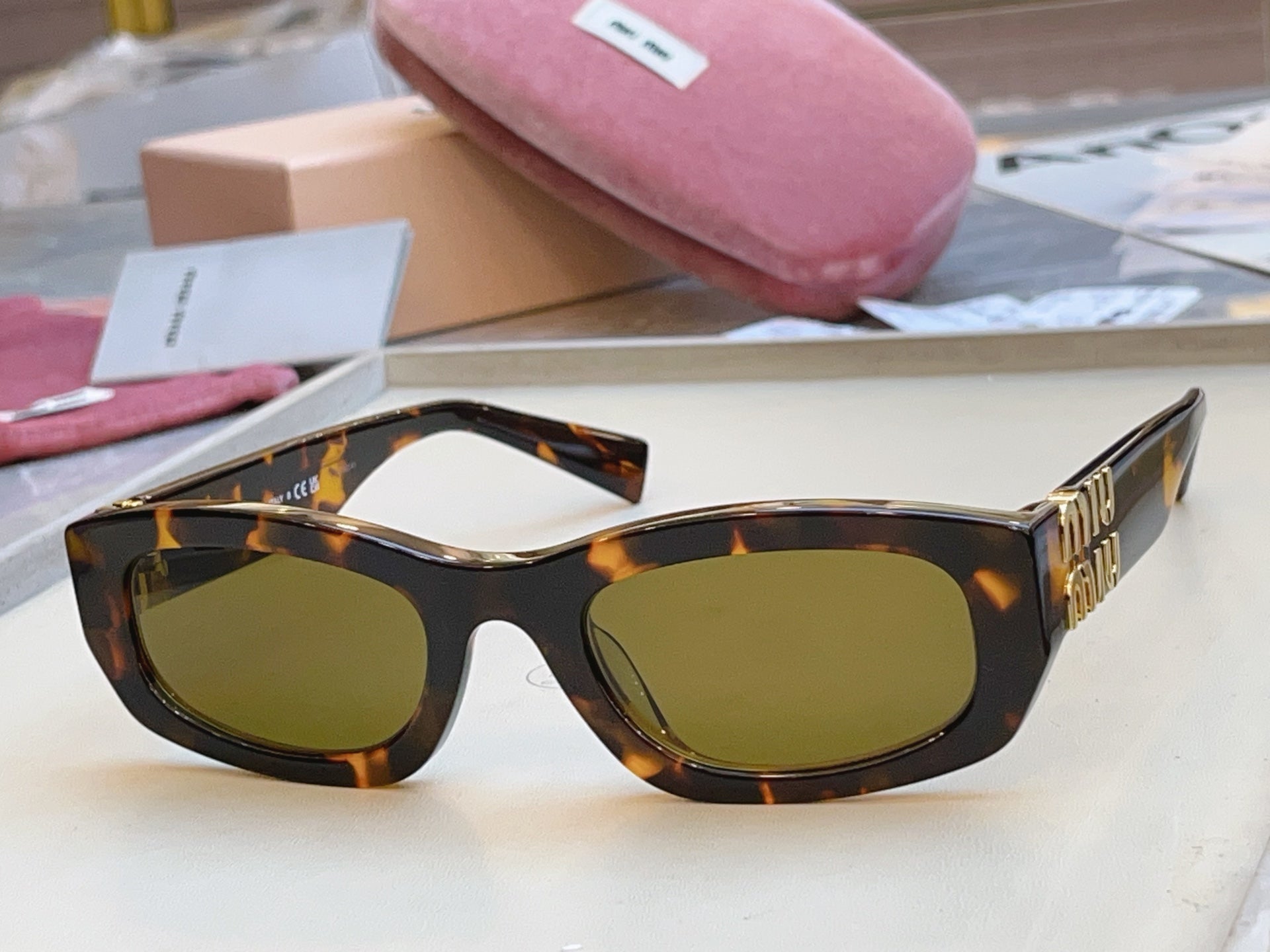 Miu Miu B04-F Fashion Black Lens Sunglasses for Men & Women - detail image 2