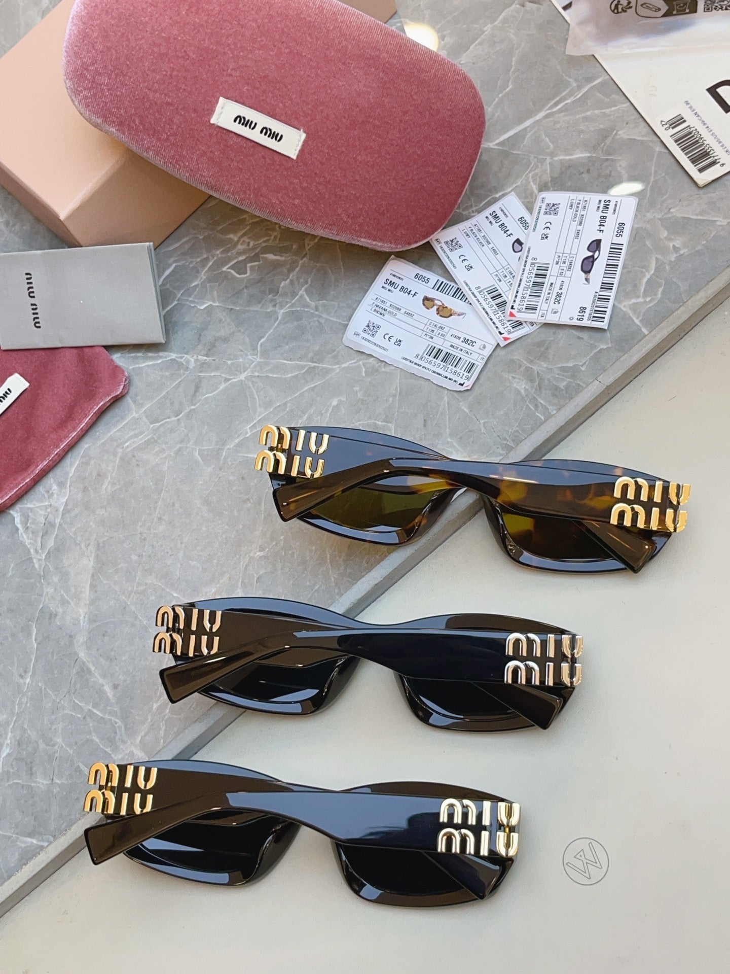 Miu Miu B04-F Fashion Red Lens Sunglasses for Men & Women - detail image 8