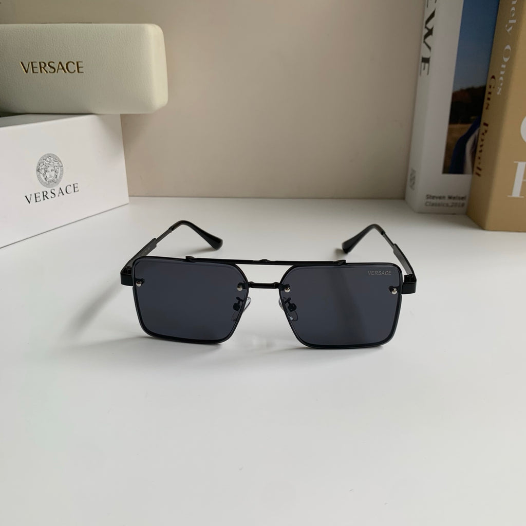 Versace Polarized Metal Square Silver Lens Sunglasses for Men & Women - 432803 - detail image 3
