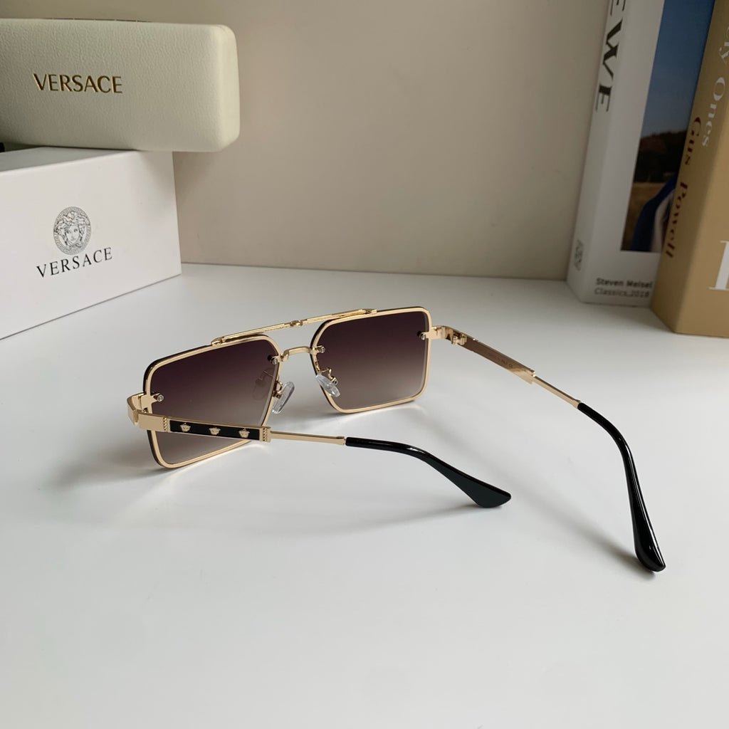 Versace Polarized Metal Square Silver Lens Sunglasses for Men & Women - 432804 - detail image 7
