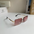 Versace Polarized Metal Square Silver Lens Sunglasses for Men & Women - 432805