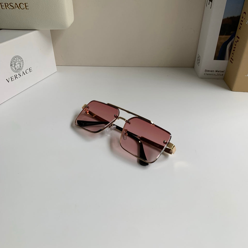Versace Polarized Metal Square Silver Lens Sunglasses for Men & Women - 432805 - detail image 3