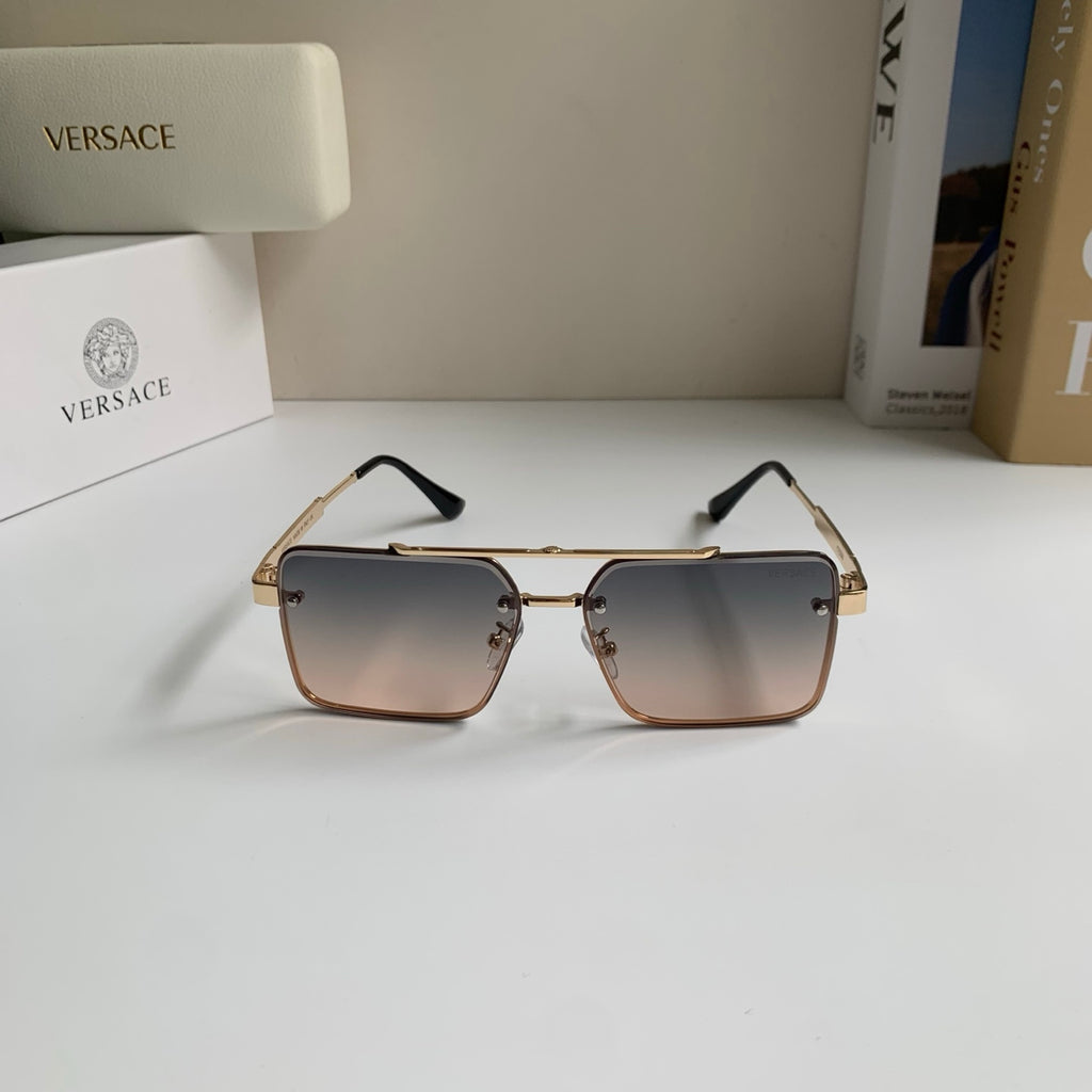 Versace Polarized Metal Square Silver Lens Sunglasses for Men & Women - 432806 - detail image 3