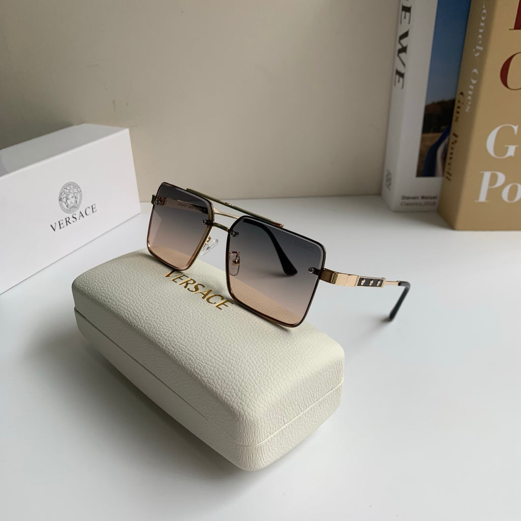 Versace Polarized Metal Square Silver Lens Sunglasses for Men & Women - 432806 - detail image 5