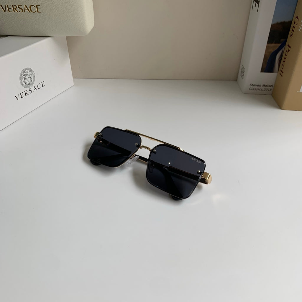 Versace Polarized Metal Square Silver Lens Sunglasses for Men & Women - 432807 - detail image 4