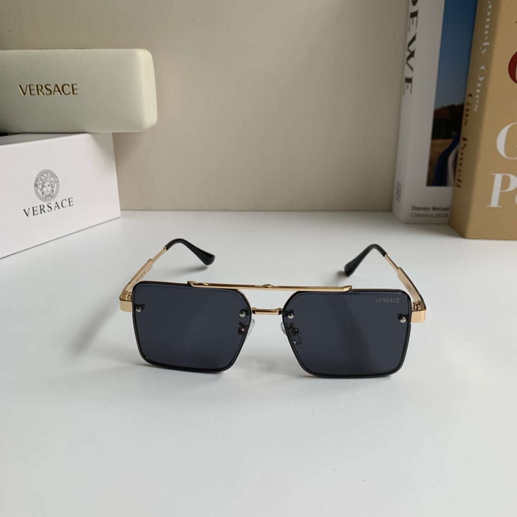 Versace Polarized Metal Square Silver Lens Sunglasses for Men & Women - 432807 - detail image 3