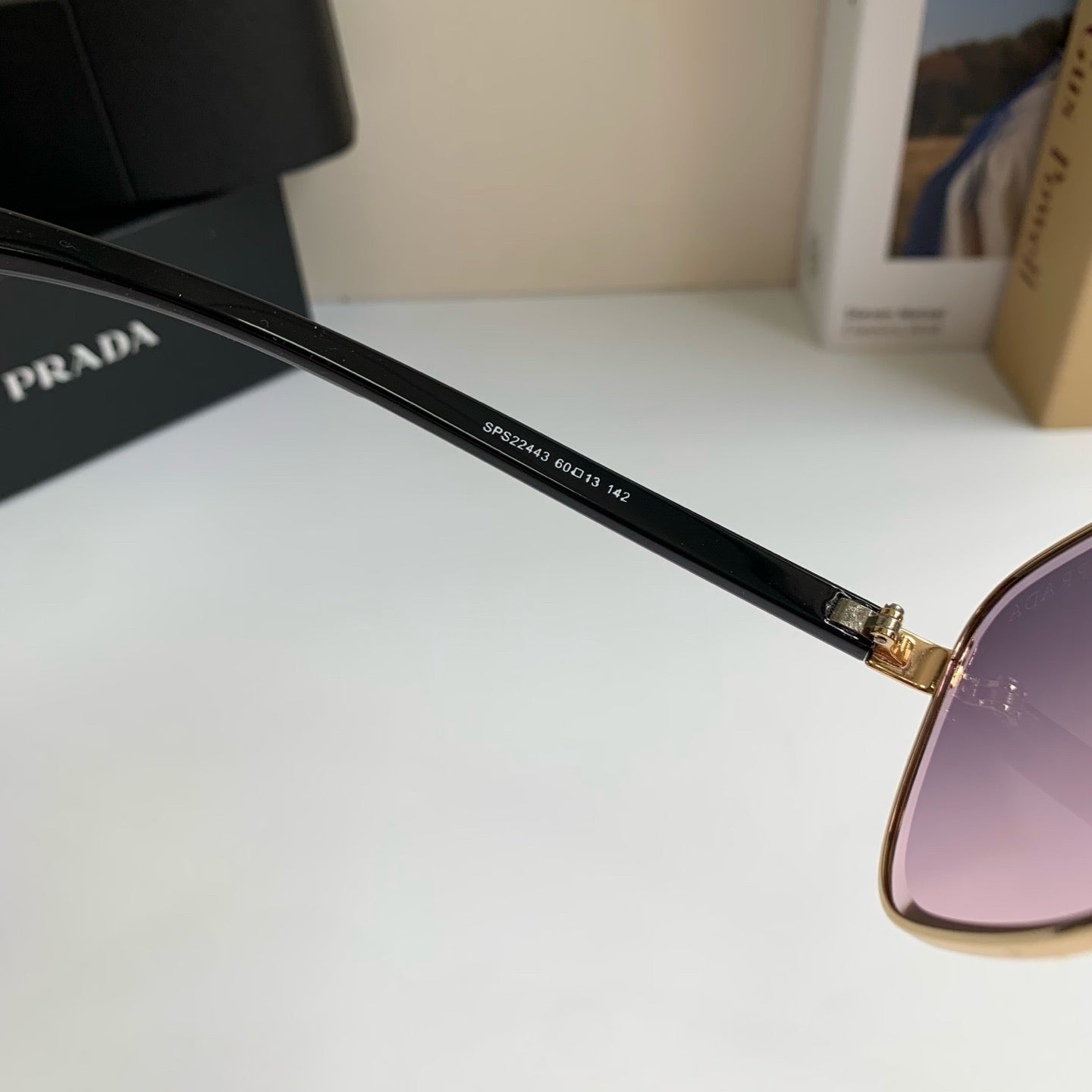 Prada Metal Square Silver Lens Sunglasses for Men & Women - 358445 - detail image 7