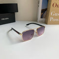 Prada Metal Square Silver Lens Sunglasses for Men & Women - 358445