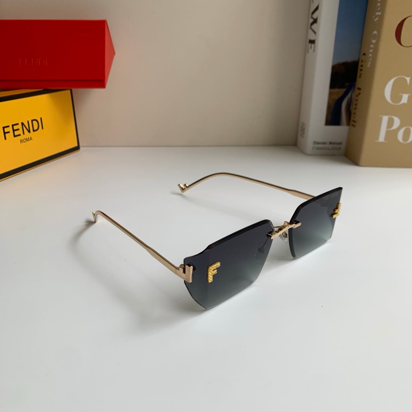 Fendi Fashion Silver Lens Sunglasses for Men & Women - 449837