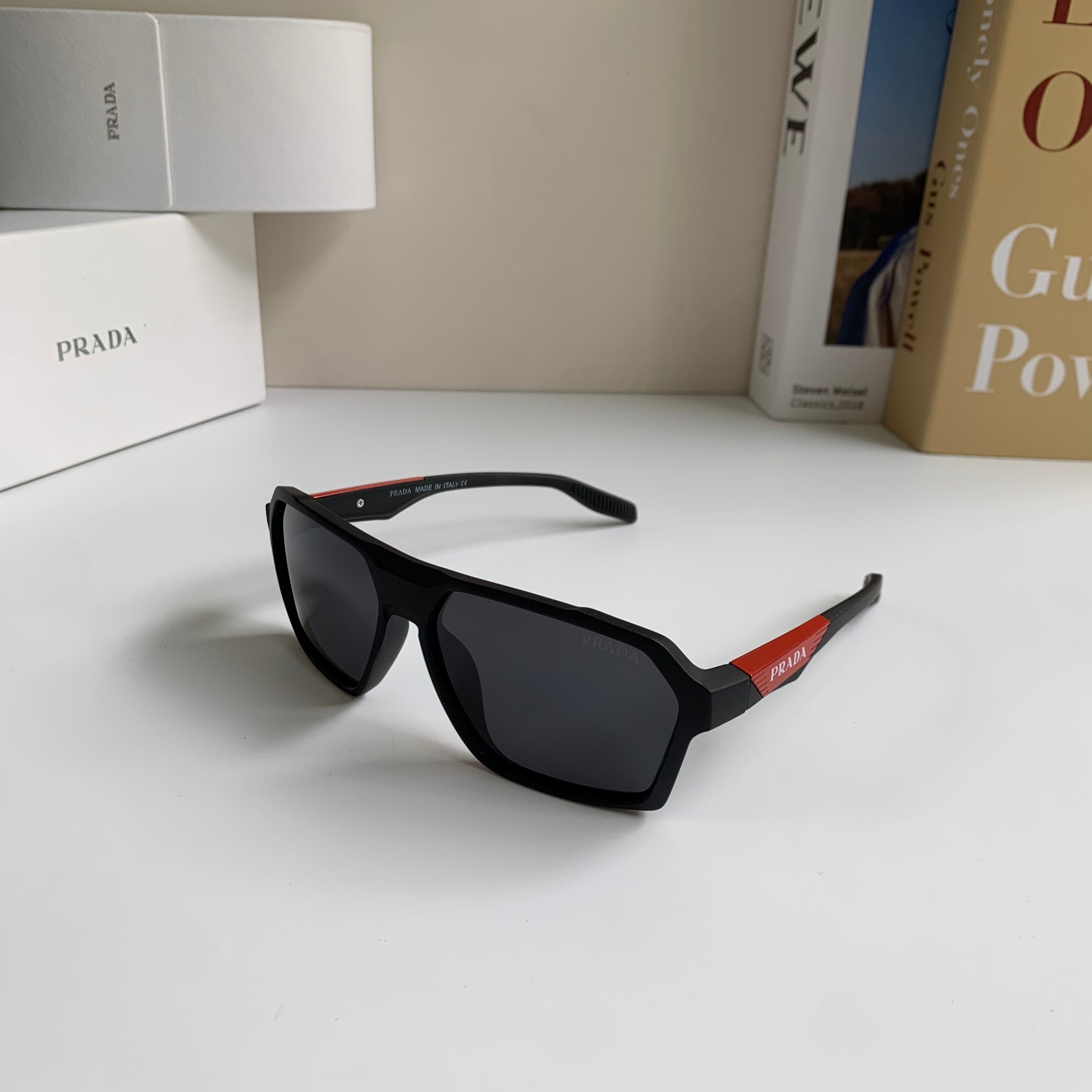 Prada Square Silver Lens Sunglasses for Men & Women - 372071 - detail image 2
