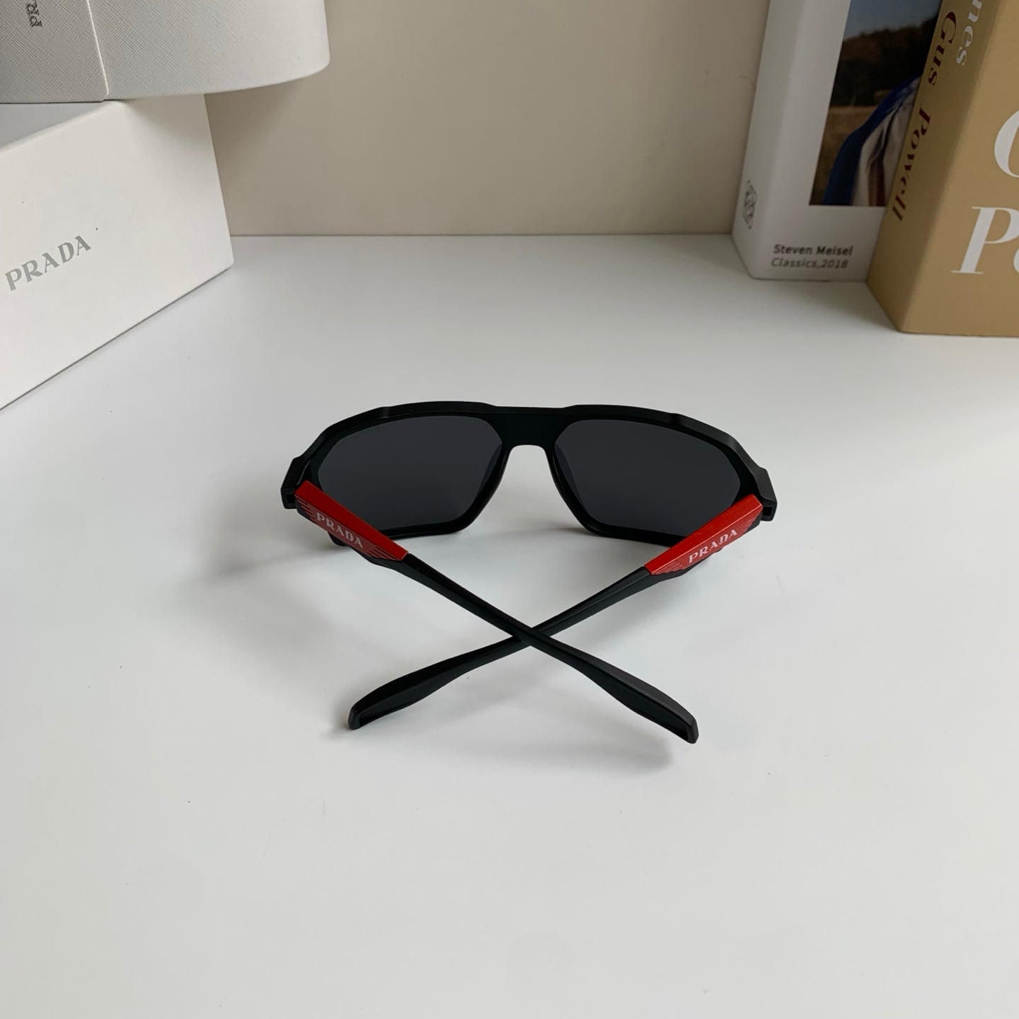 Prada Square Silver Lens Sunglasses for Men & Women - 372071 - detail image 7