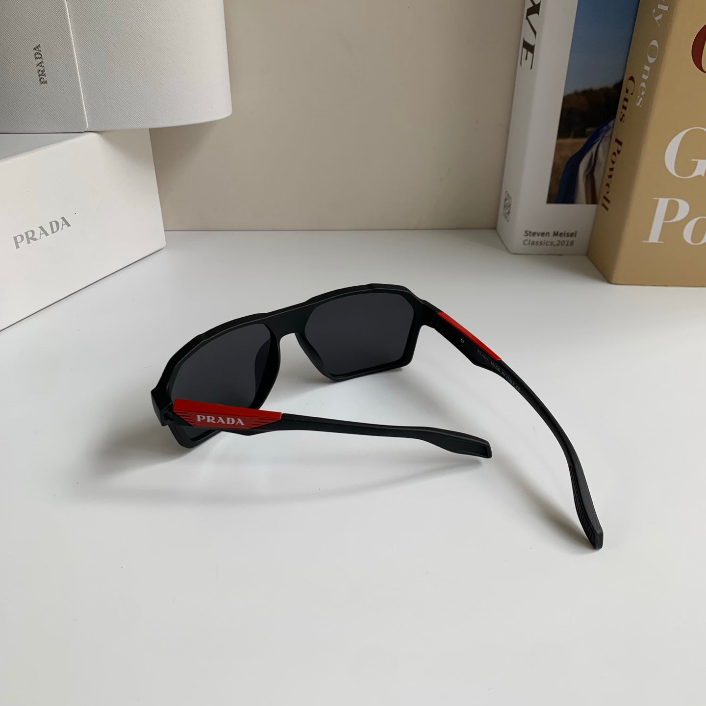 Prada Square Silver Lens Sunglasses for Men & Women - 372071 - detail image 8