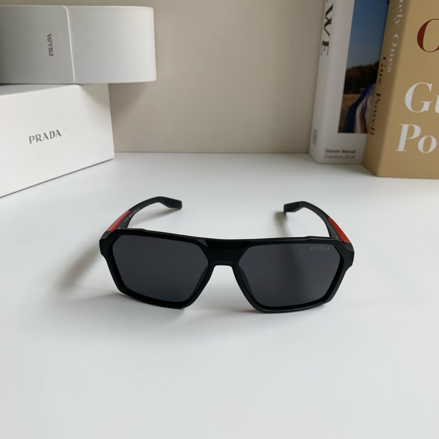 Prada Square Silver Lens Sunglasses for Men & Women - 372071 - detail image 3