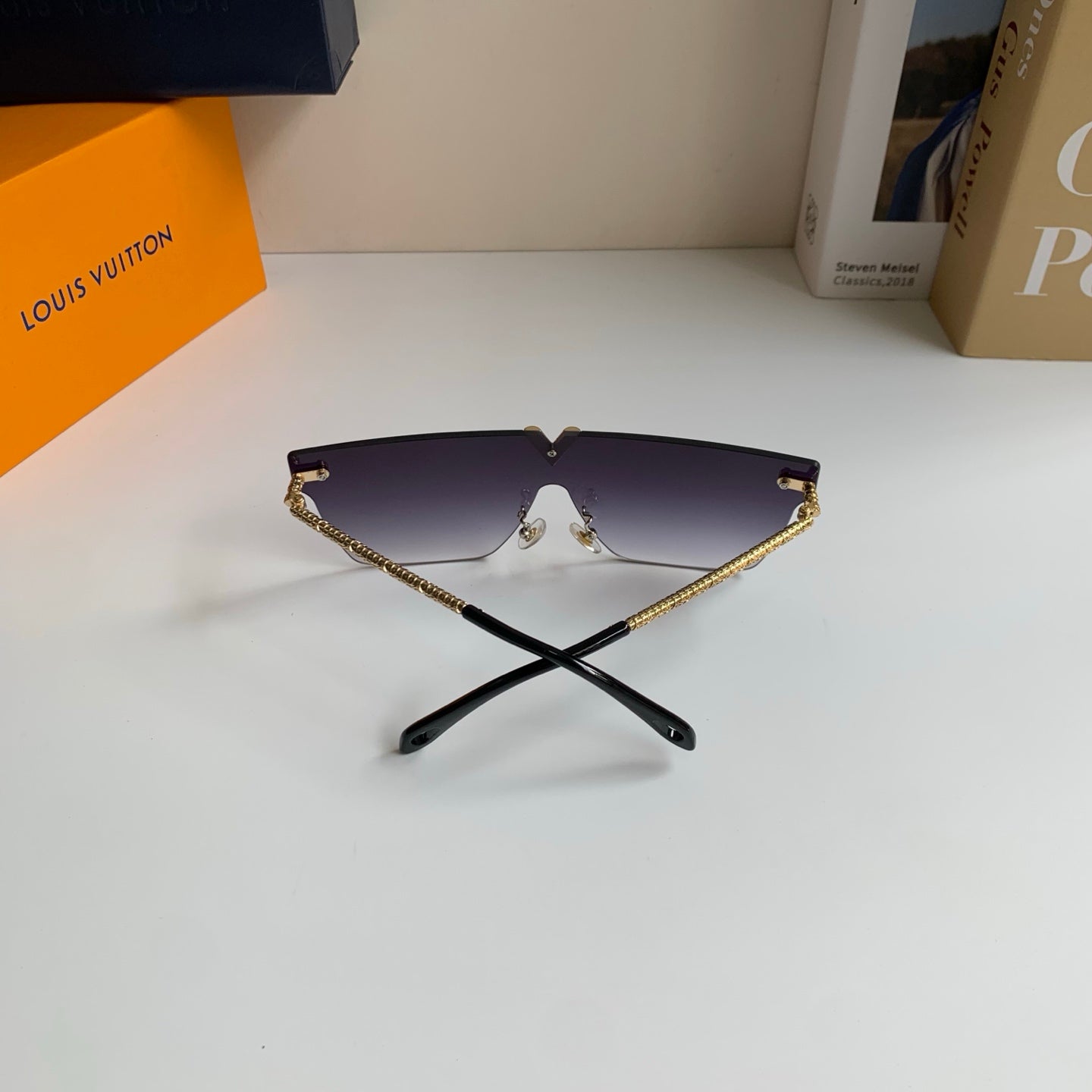 Louis Vuitton Square Silver Lens Sunglasses for Men & Women - 371372 - detail image 6