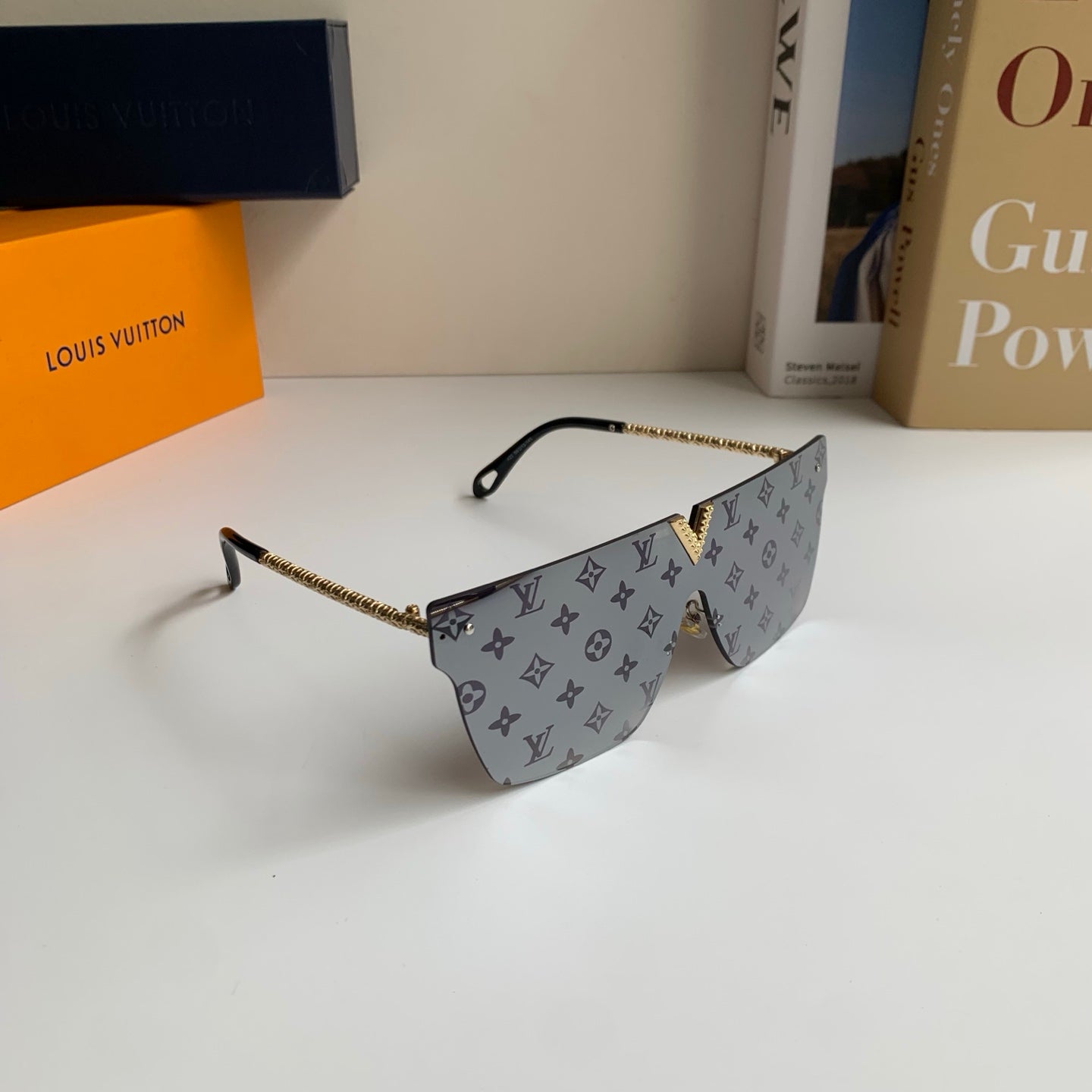 Louis Vuitton Square Silver Lens Sunglasses for Men & Women - 371373