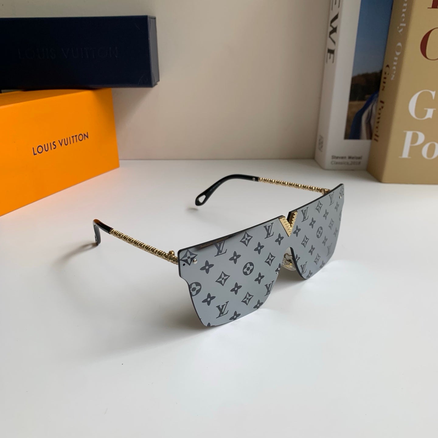 Louis Vuitton Square Silver Lens Sunglasses for Men & Women - 371375