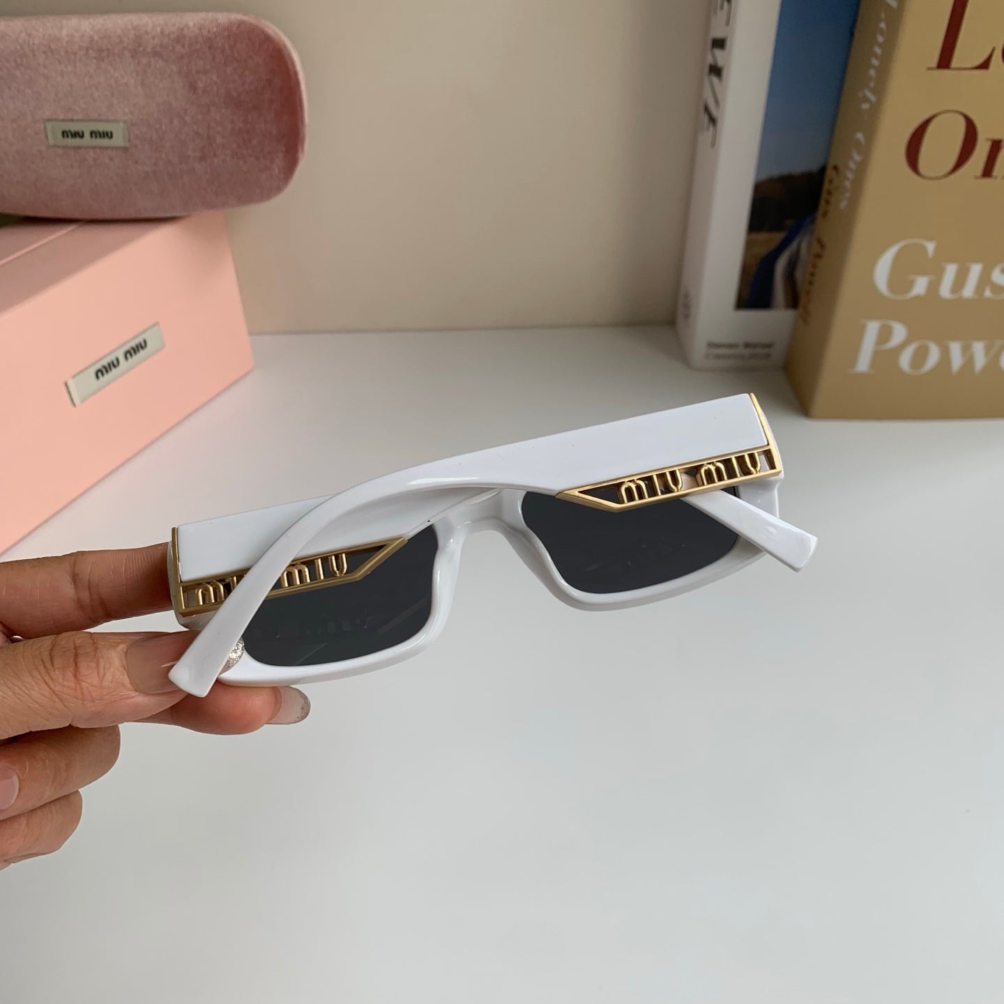 Miu Miu Square Silver Lens Sunglasses for Men & Women - 466169 - detail image 9