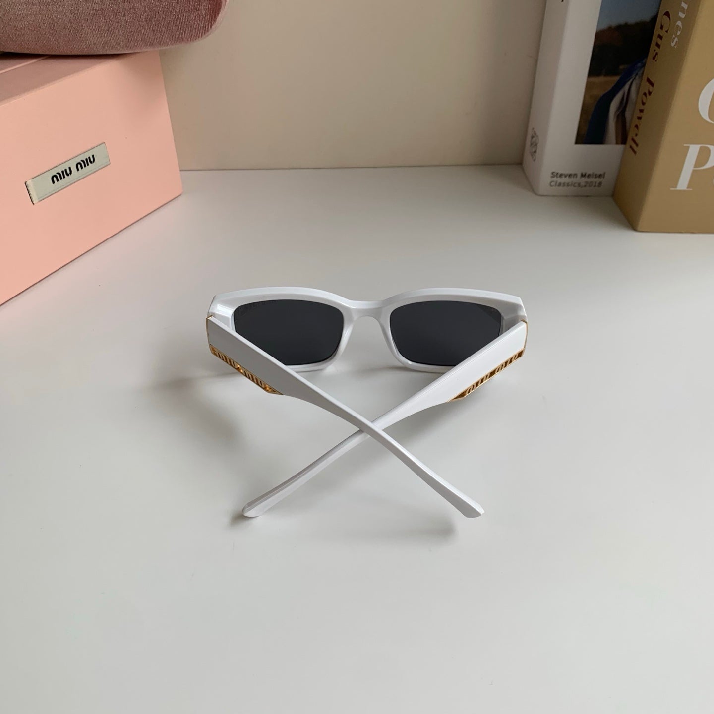 Miu Miu Square Silver Lens Sunglasses for Men & Women - 466169 - detail image 8