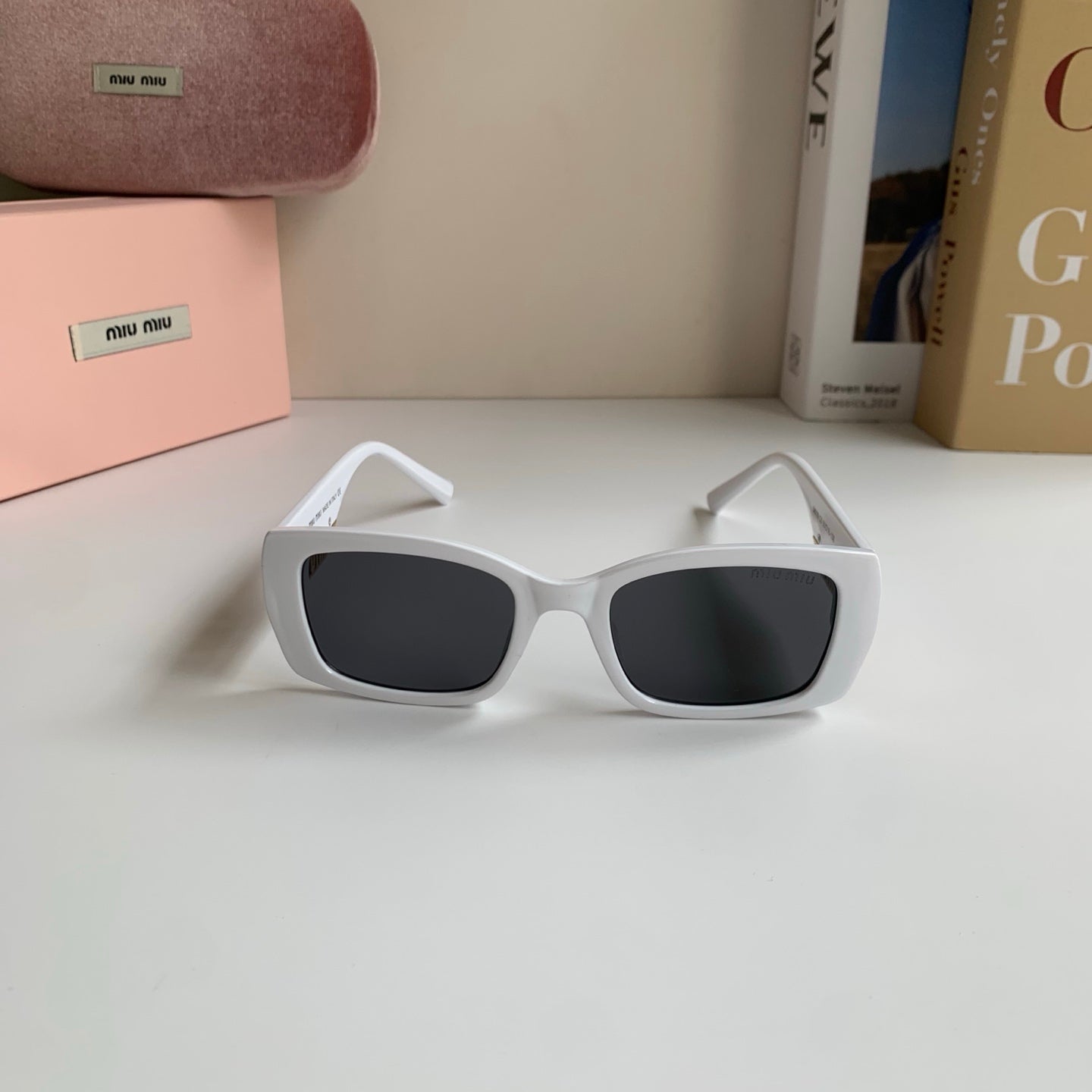 Miu Miu Square Silver Lens Sunglasses for Men & Women - 466169 - detail image 5