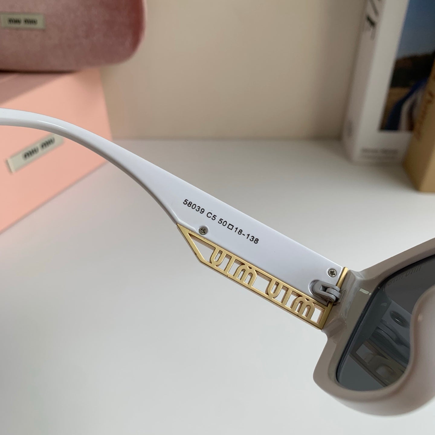 Miu Miu Square Silver Lens Sunglasses for Men & Women - 466169 - detail image 6