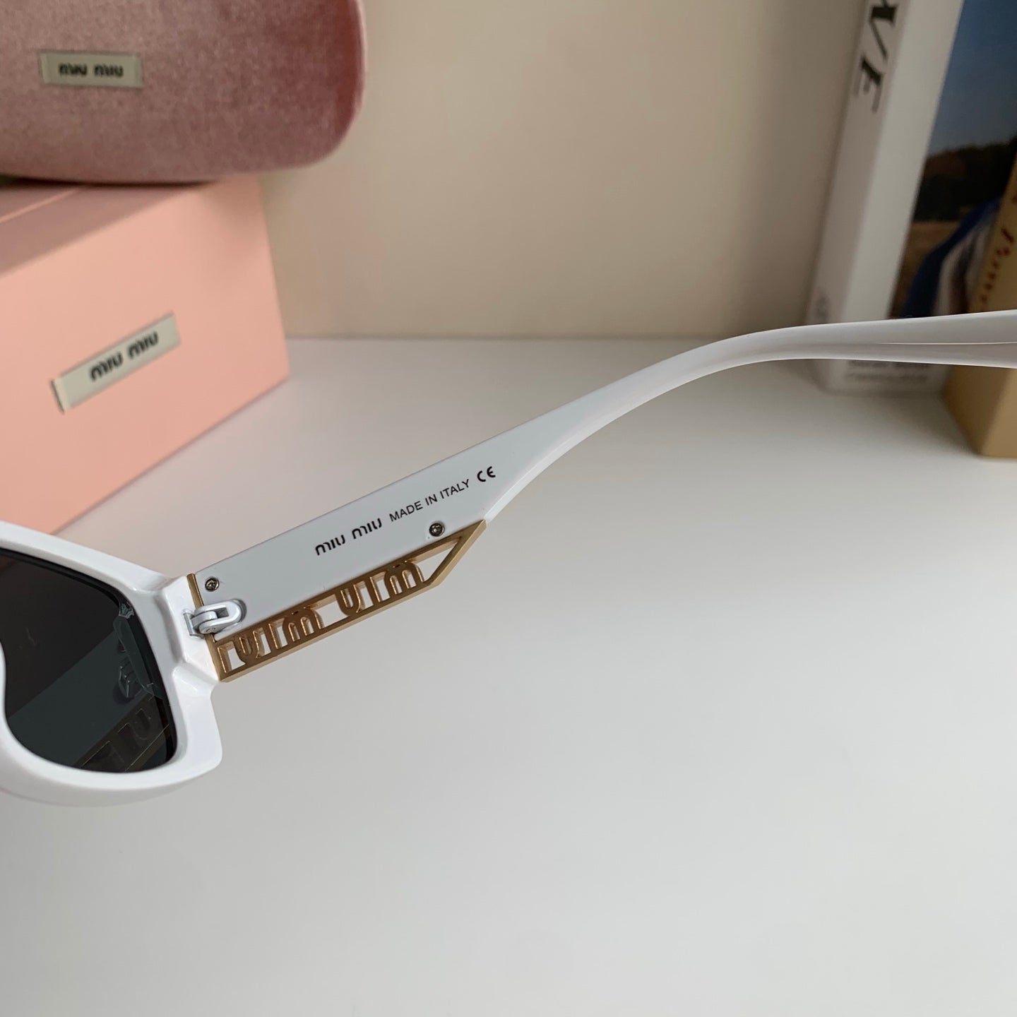 Miu Miu Square Silver Lens Sunglasses for Men & Women - 466169 - detail image 7