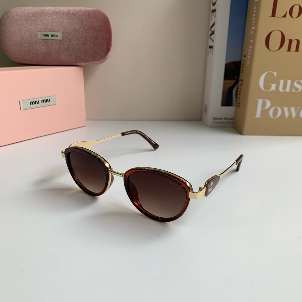 Miu Miu Metal Round Red Lens Sunglasses for Men & Women - 466102 - detail image 2