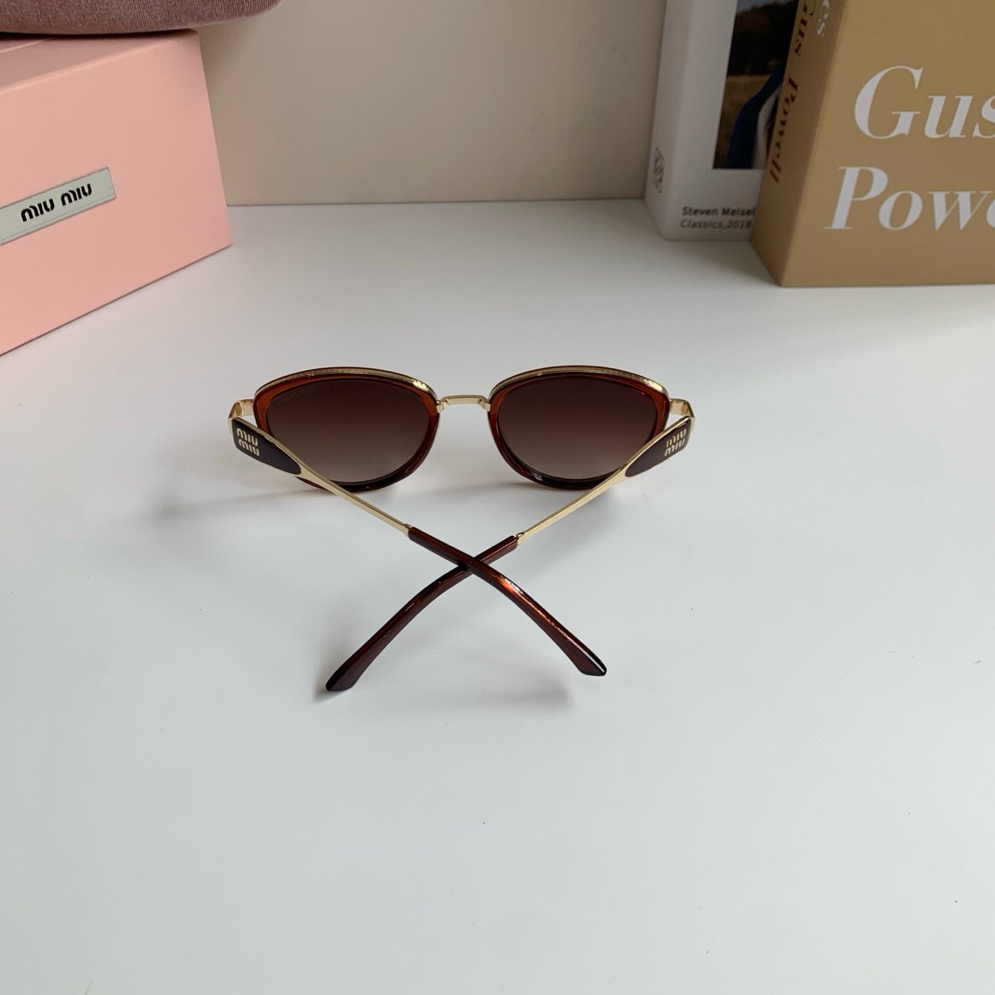 Miu Miu Metal Round Red Lens Sunglasses for Men & Women - 382984 - detail image 8