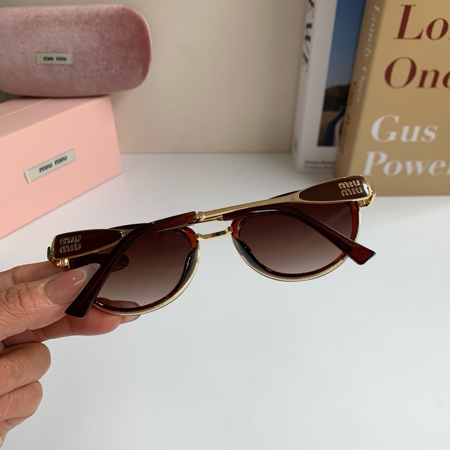 Miu Miu Metal Round Red Lens Sunglasses for Men & Women - 382984 - detail image 7