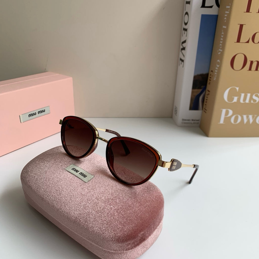 Miu Miu Metal Round Red Lens Sunglasses for Men & Women - 382984 - detail image 4