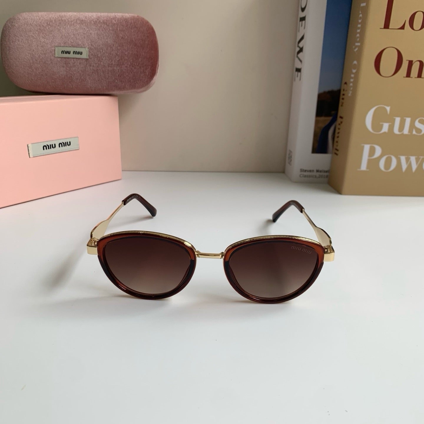 Miu Miu Metal Round Red Lens Sunglasses for Men & Women - 382984 - detail image 5