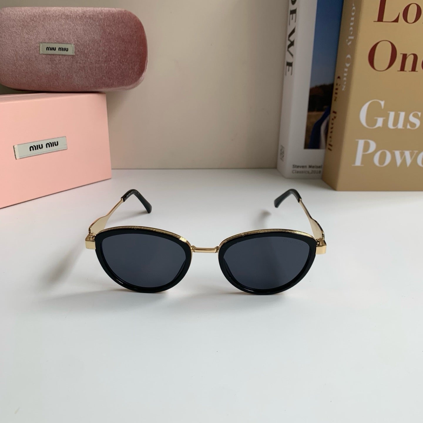 Miu Miu Metal Round Silver Lens Sunglasses for Men & Women - 466103 - detail image 5