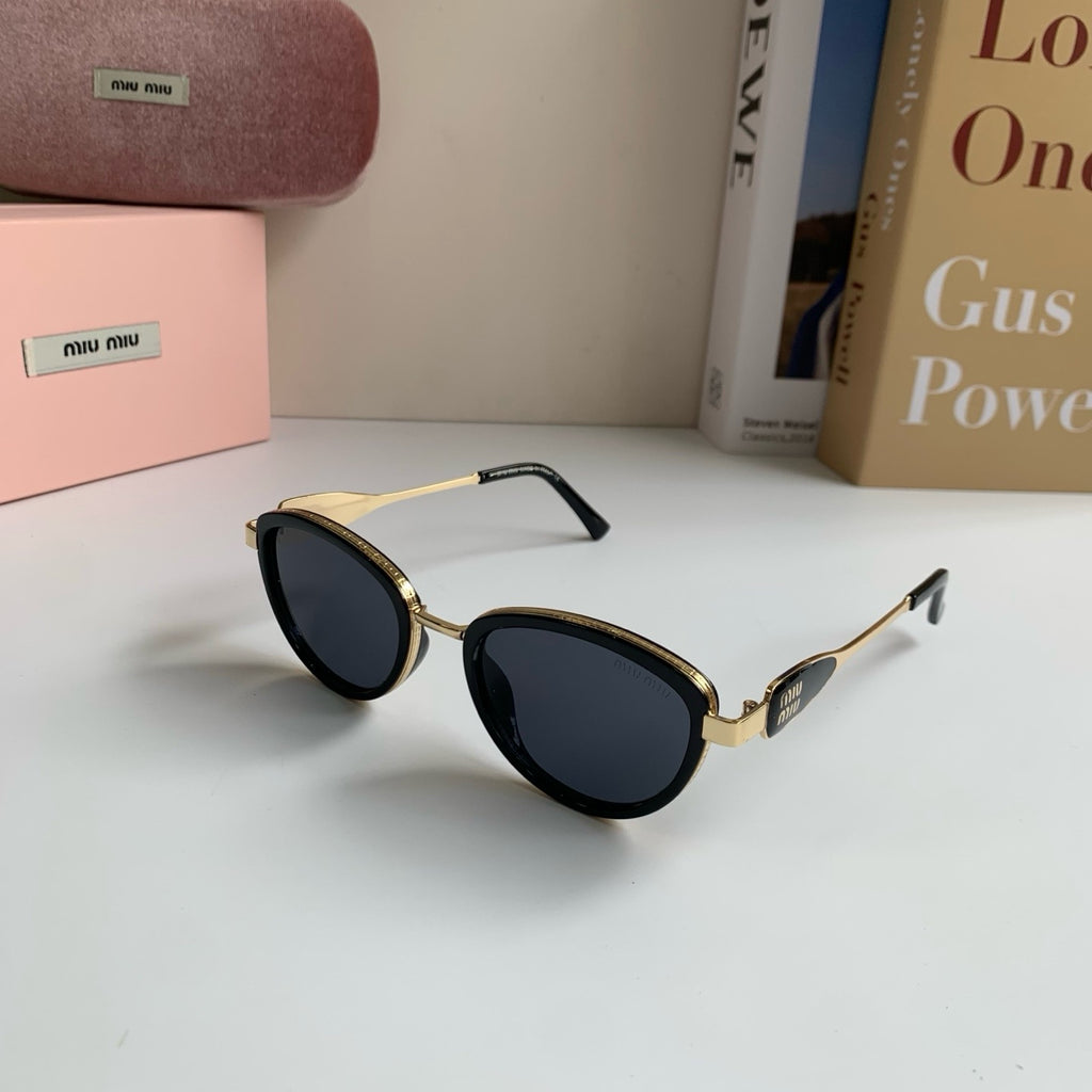 Miu Miu Metal Round Silver Lens Sunglasses for Men & Women - 466103 - detail image 2