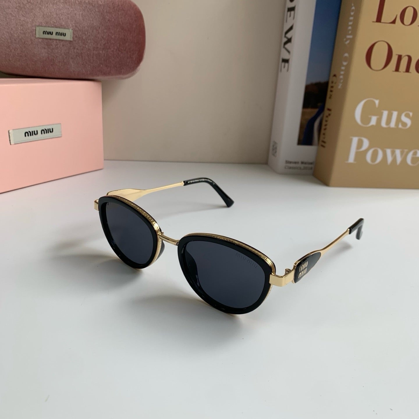 Miu Miu Metal Round Silver Lens Sunglasses for Men & Women - 466103 - detail image 2
