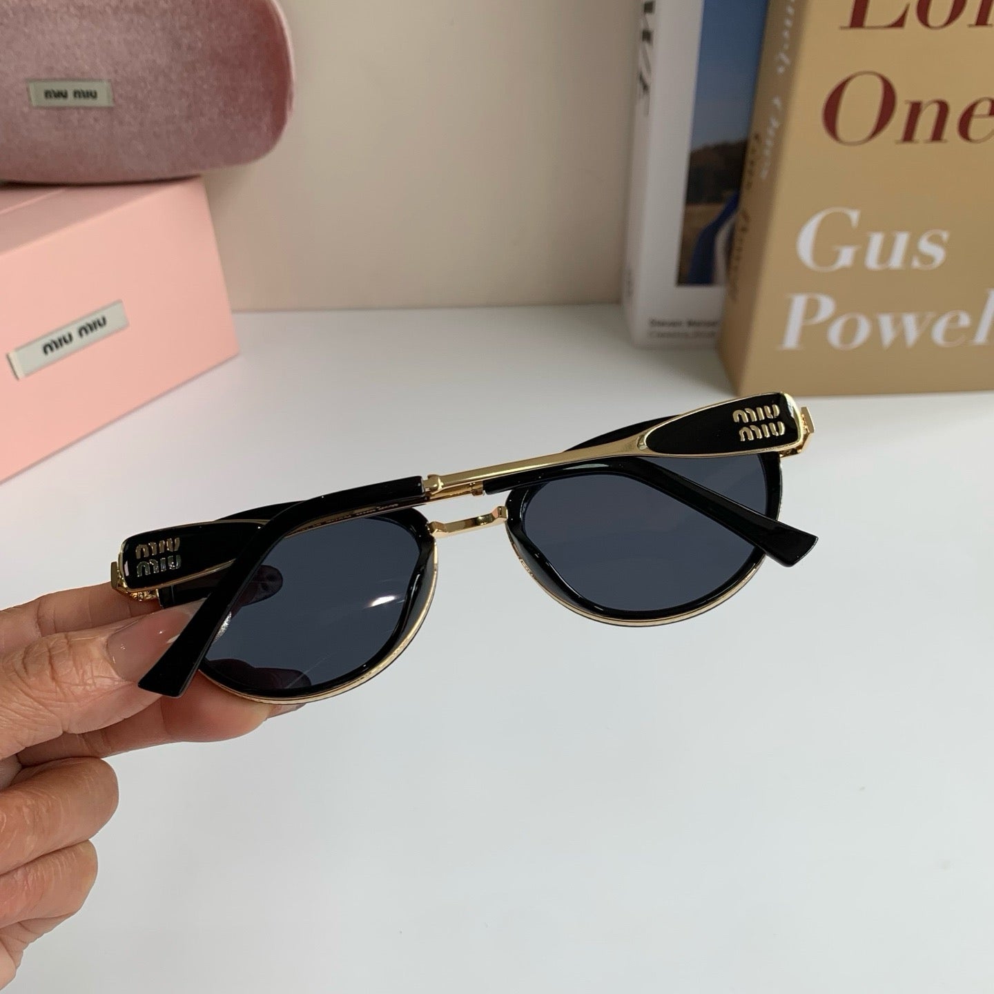 Miu Miu Metal Round Silver Lens Sunglasses for Men & Women - 466103 - detail image 7