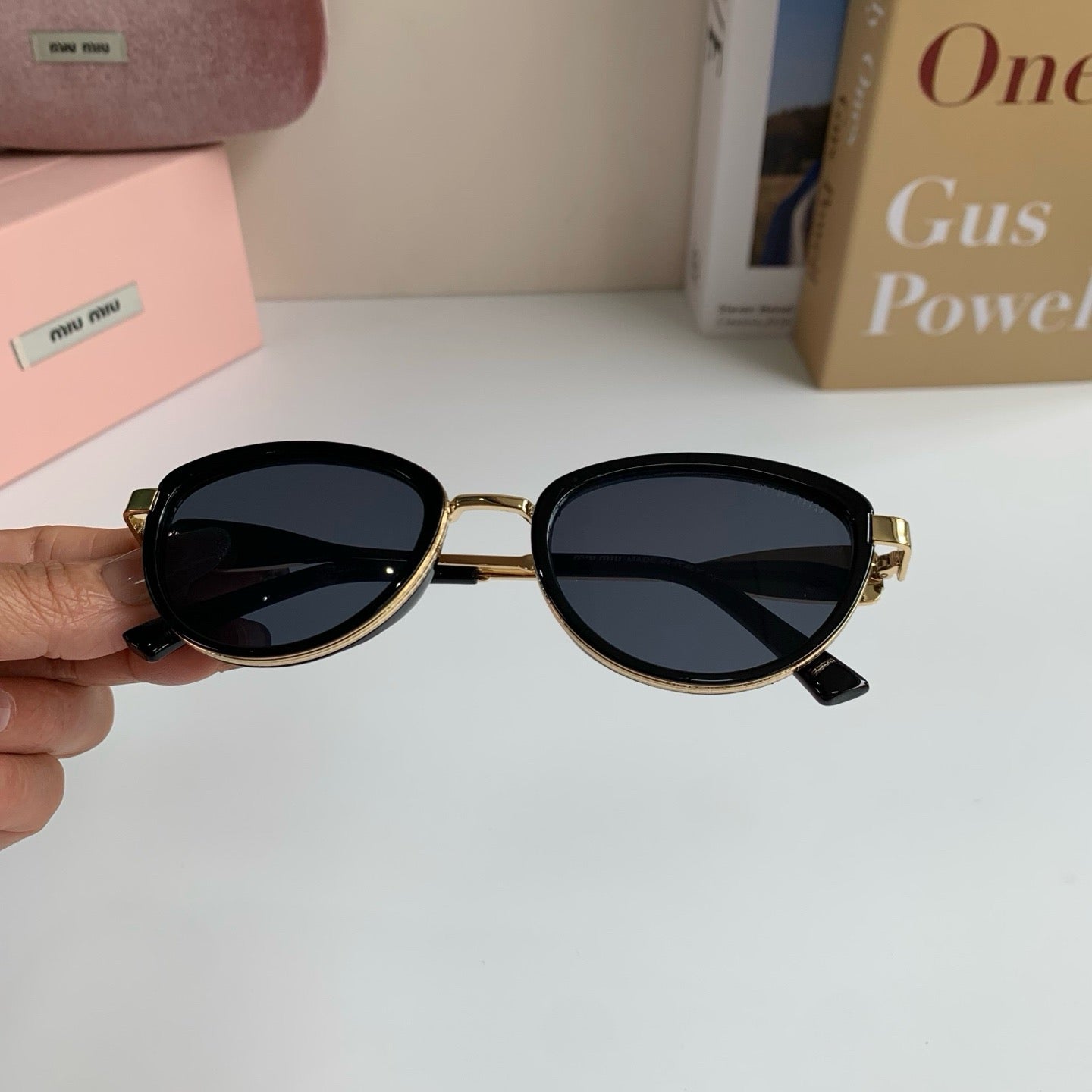 Miu Miu Metal Round Silver Lens Sunglasses for Men & Women - 466103 - detail image 3