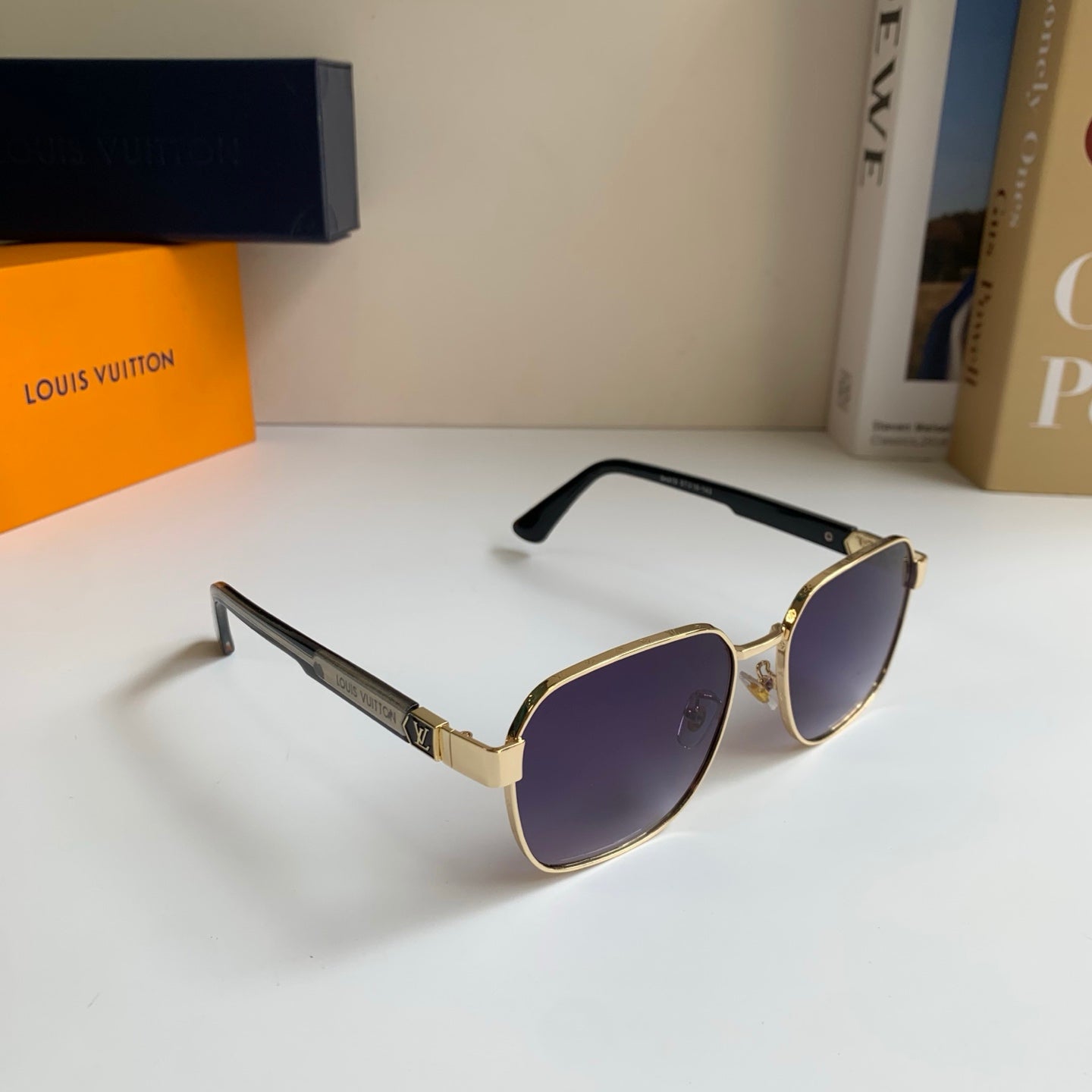 Louis Vuitton Metal Square Silver Lens Sunglasses for Men & Women - 381767