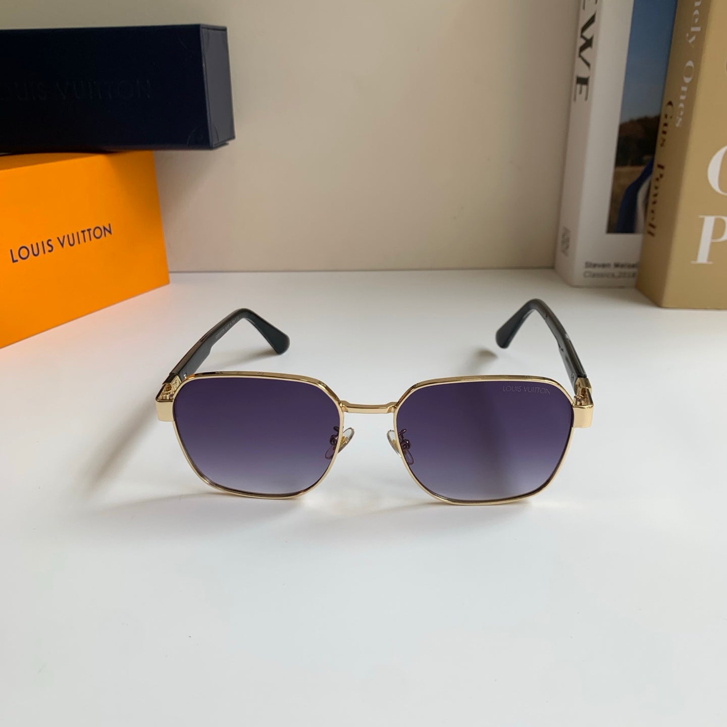 Louis Vuitton Metal Square Silver Lens Sunglasses for Men & Women - 381767 - detail image 3