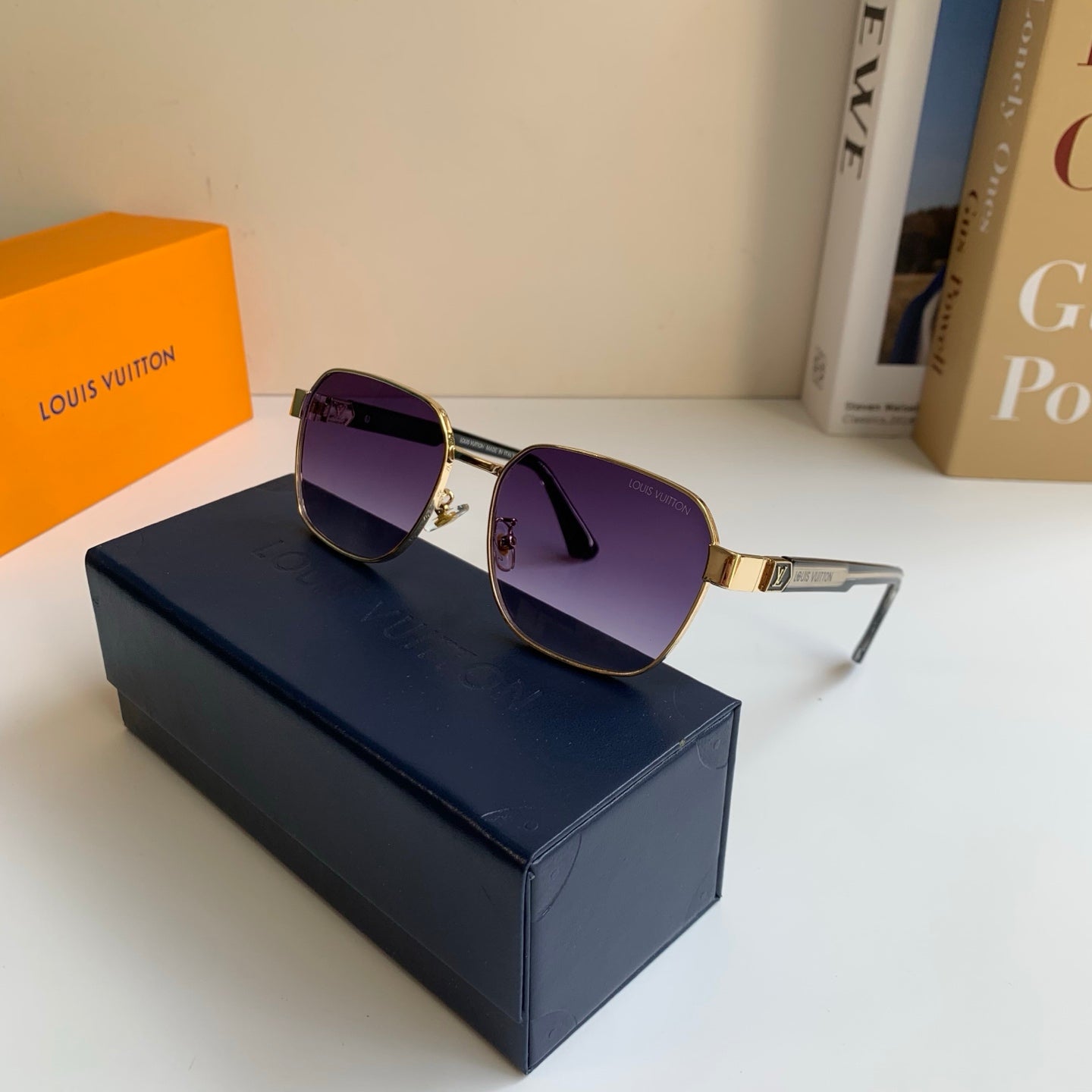 Louis Vuitton Metal Square Silver Lens Sunglasses for Men & Women - 381767 - detail image 5
