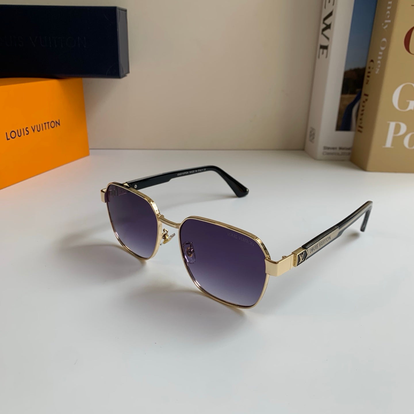 Louis Vuitton Metal Square Silver Lens Sunglasses for Men & Women - 381767 - detail image 2