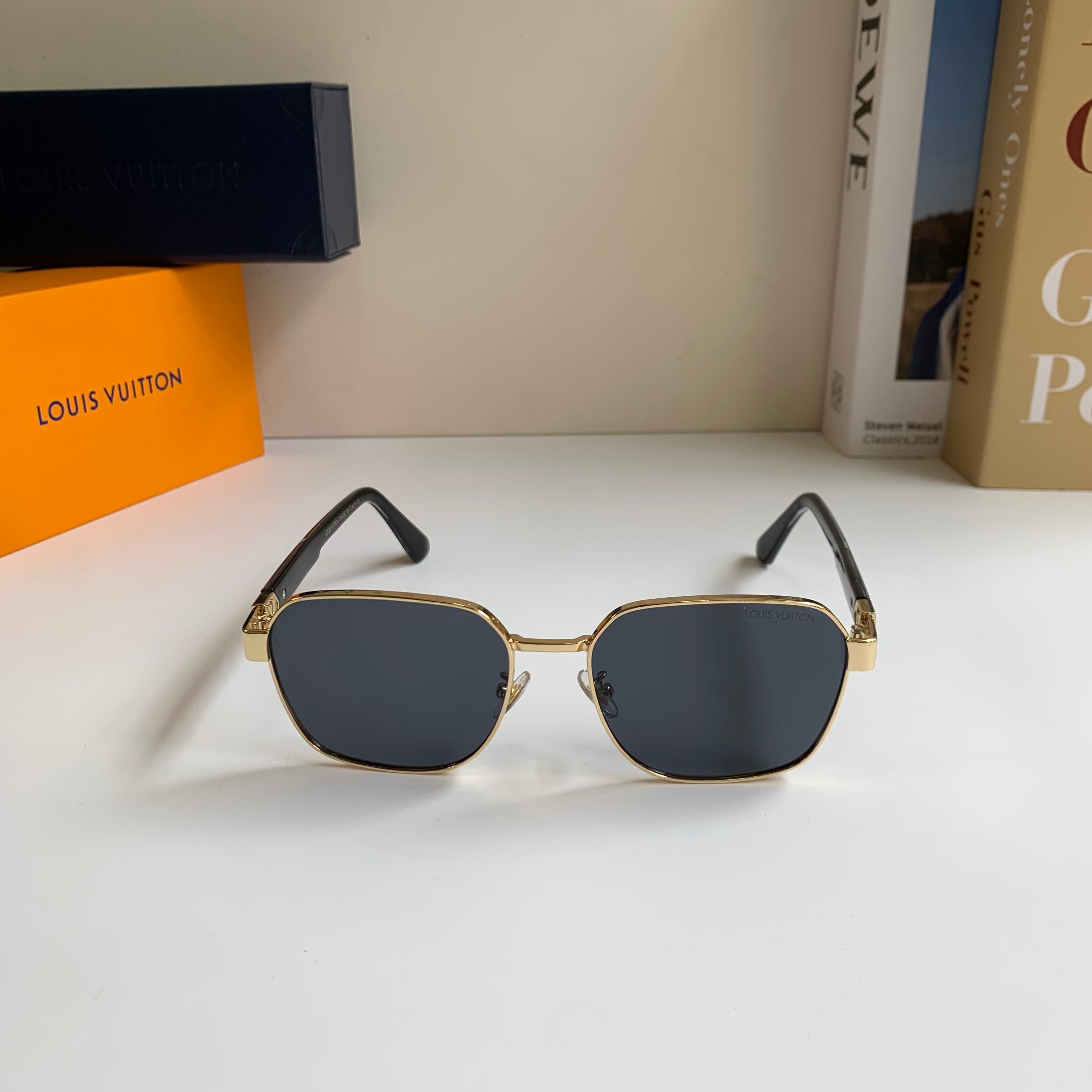 Louis Vuitton Metal Square Silver Lens Sunglasses for Men & Women - 381768 - detail image 5